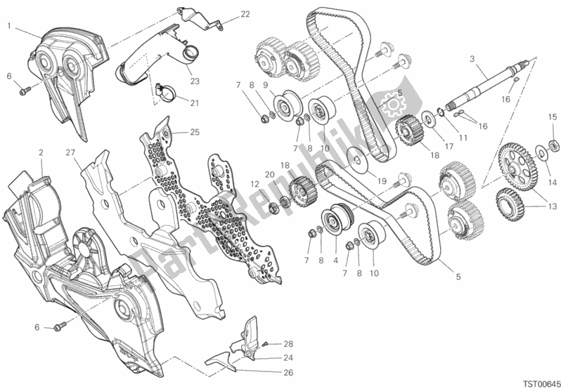 Tutte le parti per il Sistema Di Cronometraggio del Ducati Diavel 1260 USA 2019